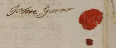 John Garner b.1799 Signature 1758